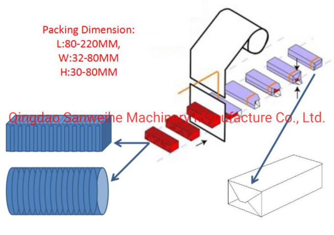 China Factory Rice Cake/Biscuit/ Wafer Over Wrapping Type Automatic Packing Machine