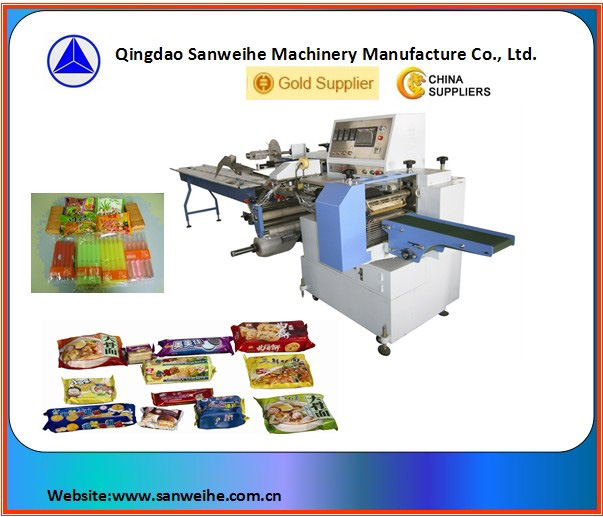 Horizontal Inverted Type Bread/Biscuit/Soap/Toilet Soap/Ice Lolly Wrapping Packaging Machine