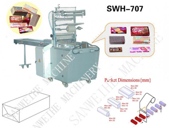 Swh-7017 Biscuit/Rice Cake/Wafer Automatic Over Wrapping Type Packing Machine