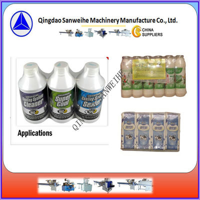 Screen Controlled Shrink Wrap Packing Machine Swf 590 Bottles Wrapping Machine