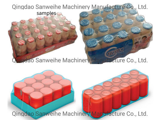 Anti Theft Shrink Wrap Packing Machine Multiple Rows Bottles Shrink Wrap Machine