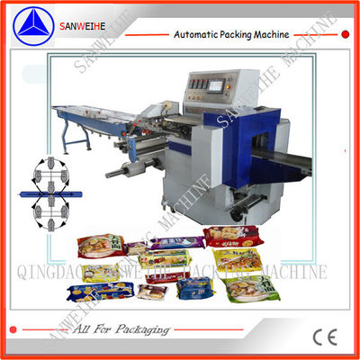 PID Temperature Control Bread Flow Wrap Packing Machine Automatic Pillow Packing