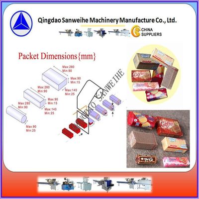 3-fazowa automatyczna maszyna do pakowania ciastek SGS Składana maszyna do pakowania