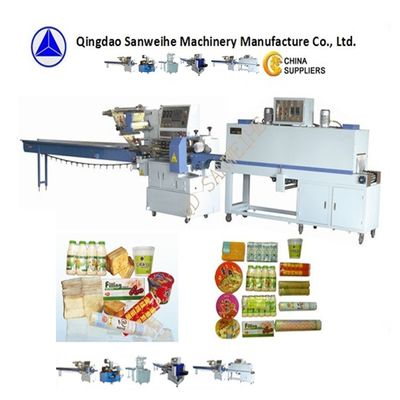 Maszyna do pakowania / maszyna do pakowania o pełnym uszczelnieniu PLC Control Shrink Wrap Packing Machine