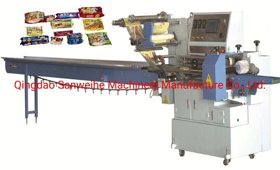 High Speed 5kw Flow Wrap Packing Machine Swsf 590 Horizontal Packing Machinery
